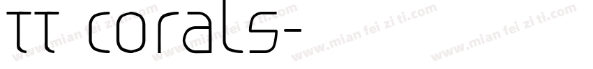 TT Corals字体转换
